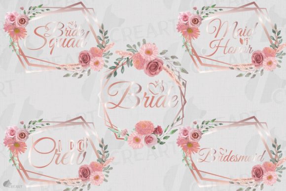 Bridal Shower Bachelorette Brides Squad Designs