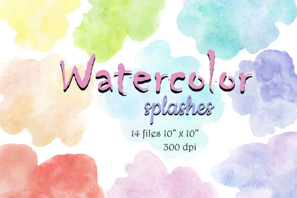 Bringing Art to Life with Hand Painted Watercolor Splashes