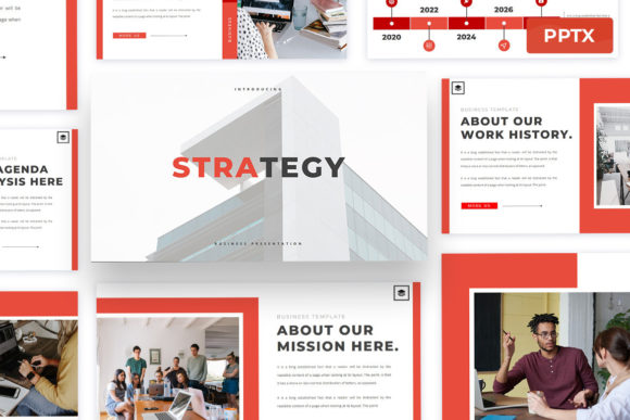 Elevate Your Pitch with a Modern Strategy PowerPoint Template