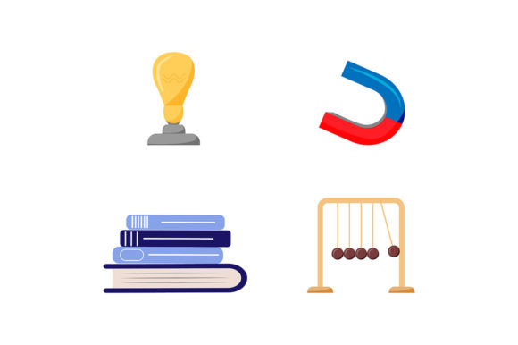 Elevating Educational Design with a Premium Classroom Equipment Flat Color Set