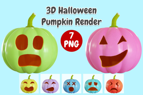 Elevating Your Halloween Projects with High-Resolution 3D Pumpkin Renders