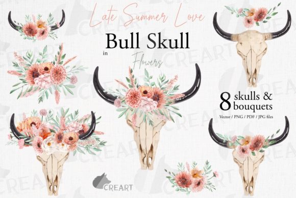 Embracing the Ethereal Edge: The Rise of Coral and Blush Pink Floral Bull Skulls in Modern Design