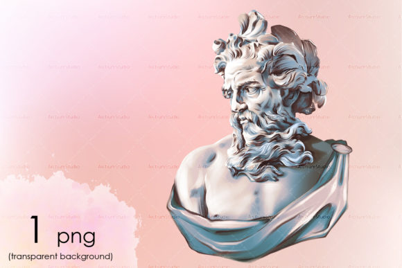 Evaluating God Poseidon PNG and Poseidon Clipart for Professional Sublimation and Design
