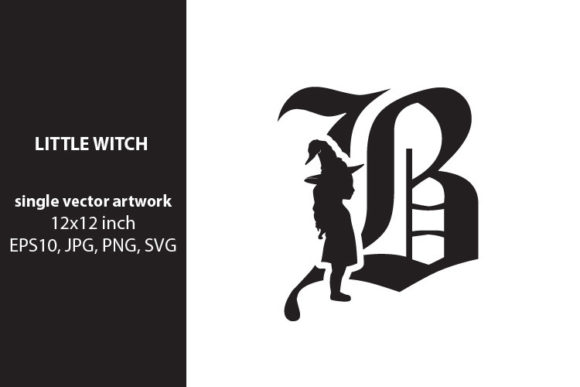 Evaluating the Little Witch Monogram Letter B for Creative Projects