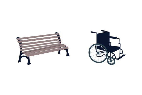 Evaluating the Wheelchair and Bench Flat Color Set for Modern Web and Animation Projects