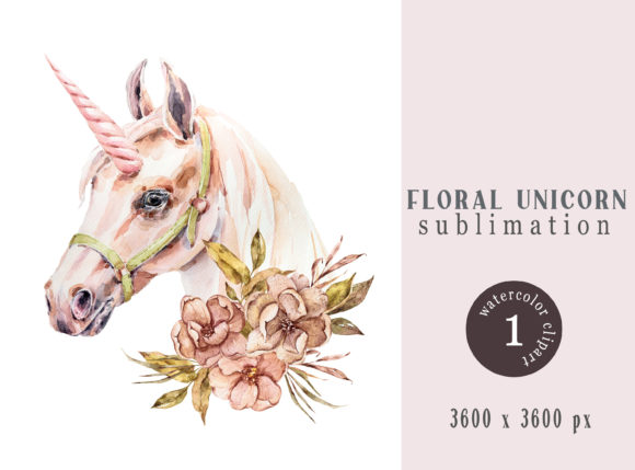 Floral Unicorn T-shirt Sublimation File Guide