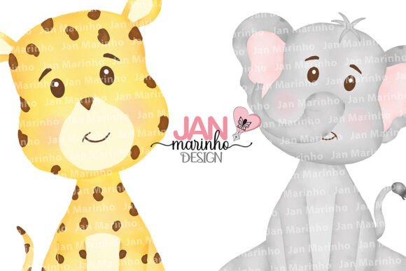 Safari Watercolor Clipart: Jungle Art for Creators