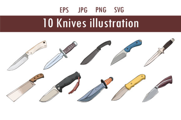 Strategic Deployment of Knives Vectorart Object for Professional Branding and Creative Operations