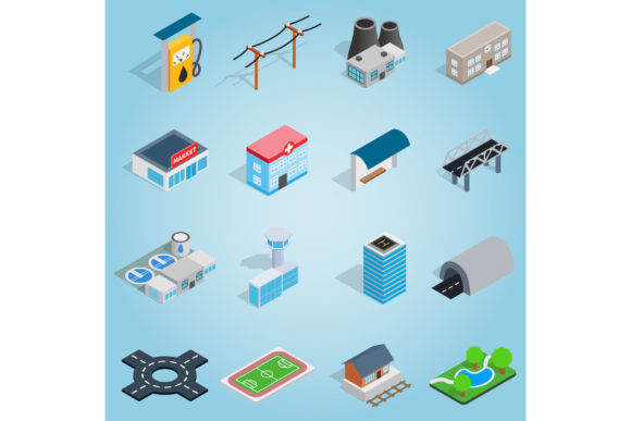 Streamlining Digital Design with a Universal Infrastructure Set Icons