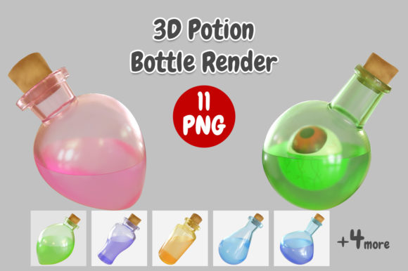 Unlocking Creative Potential: The Power of High-Resolution Potion Bottle 3D Renders for Modern Design